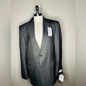 COPY - J.M HAGGAR MENS SUIT JACKET CLASSIC FIT STRETCH GRAY COLOR 40R